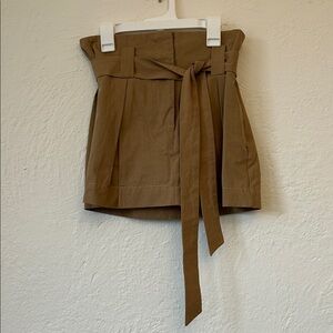 Lush Tan High-Waist Mini Skirt